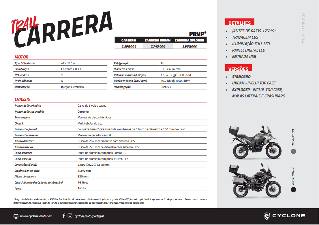 CARRERA 125